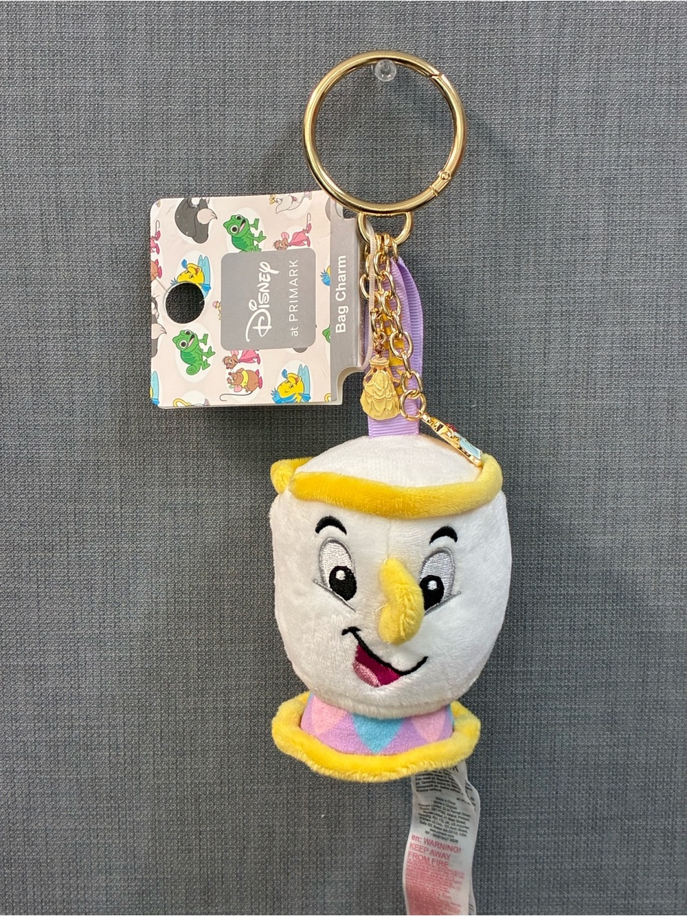 Disneys Beauty and the Beast Plush Chip Bag Charm